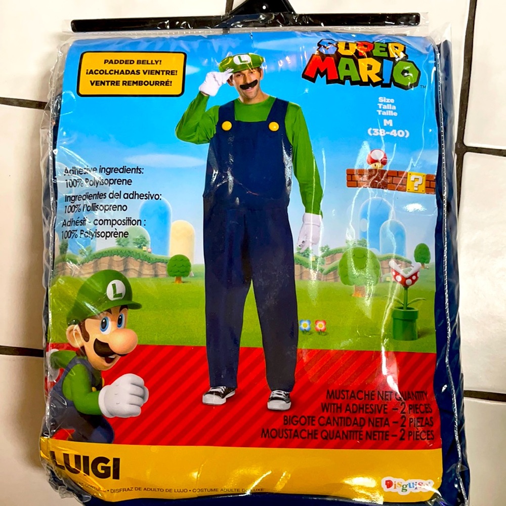 Super Mario Luigi deluxe costume